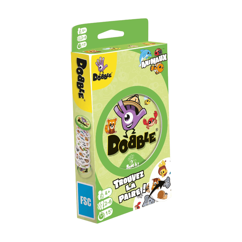 Jeu de Cartes Asmodee Dobble Animaux – Blister Écologique - vue 5
