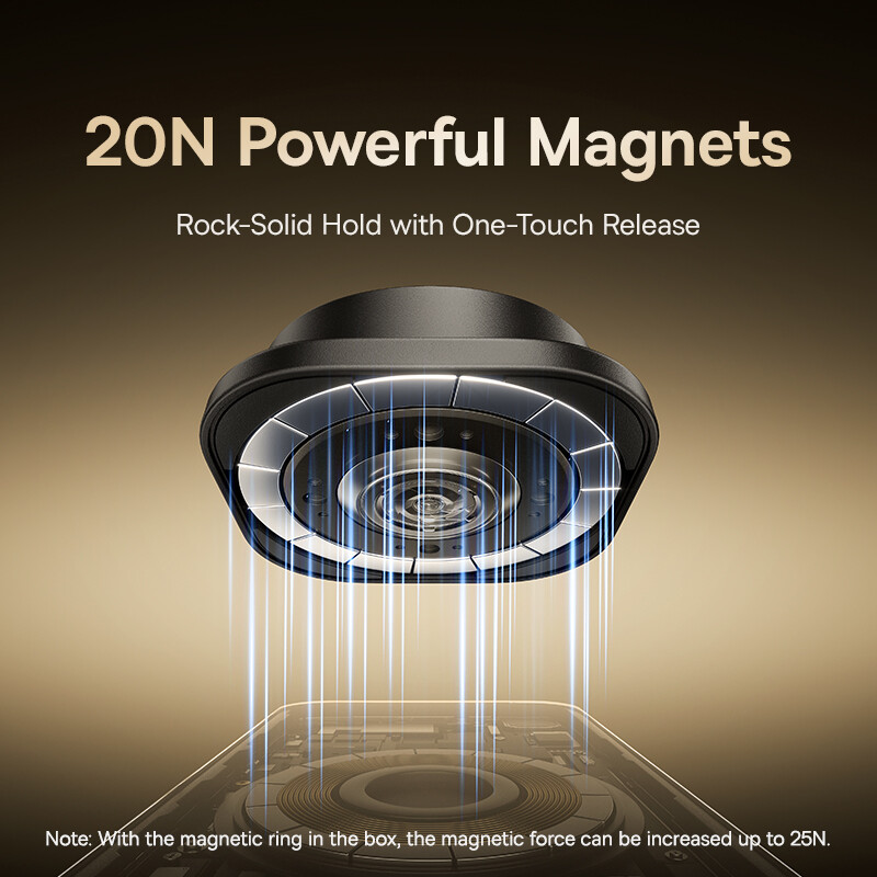 PrimeTrip C03s Magnetic Car Mount (Stick-on Type, Cosmic Black)