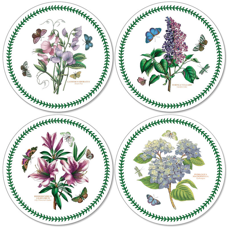 Botanic Garden Set Of 4 Round Placemats - Assorted Designs