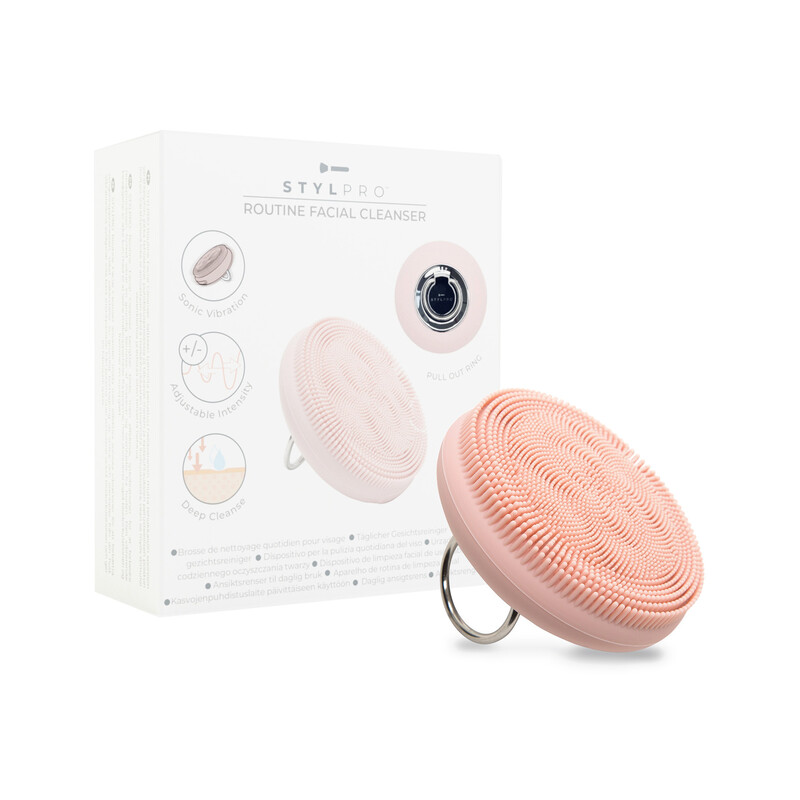 STYLPRO Routine Facial Cleansing Device, For All Skin Types, Sonic Vibration, Deep Cleanse, Adjustable Intensity, Travel Friendly