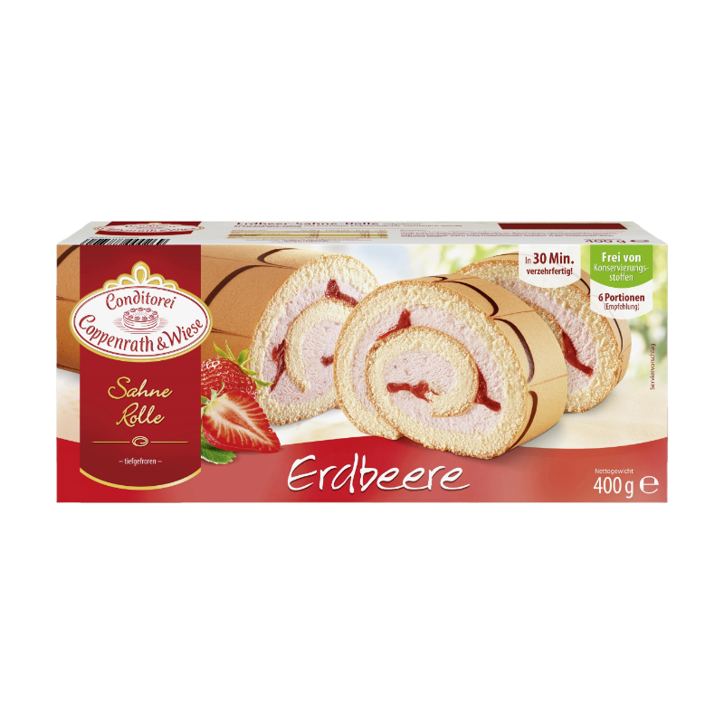 Coppenrath & Wiese Erdbeer-Sahne-Rolle 400 g