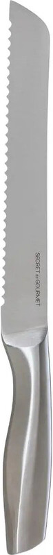 5five Geforgde roestvrijstalen broodmes - 34 cm, zilver
