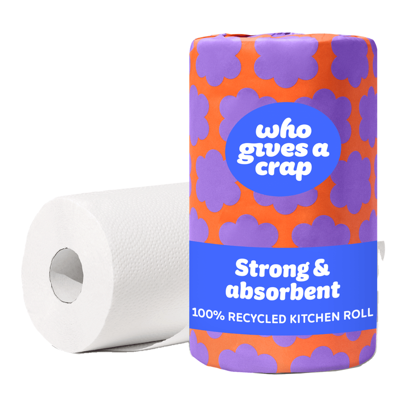 Who Gives A Crap Strong And Absorbent Kitchen Roll, 2 Ply, 1 Roll