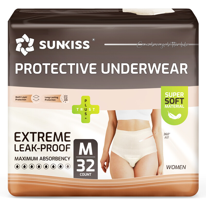 Women Incontinence Underwear, Daytime Disposable Postpartum Adult Panties, Protective