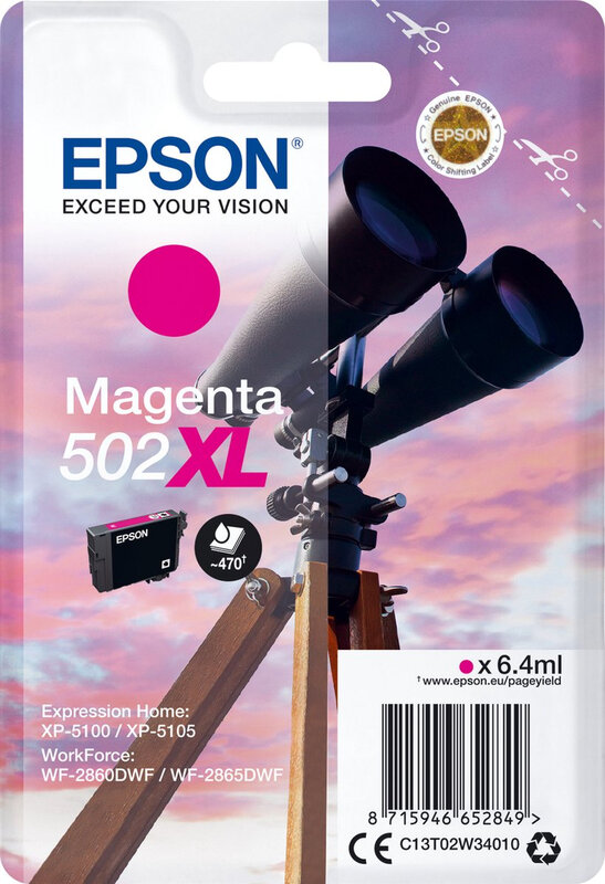 Epson enkelverpakking magenta 502XL inkt