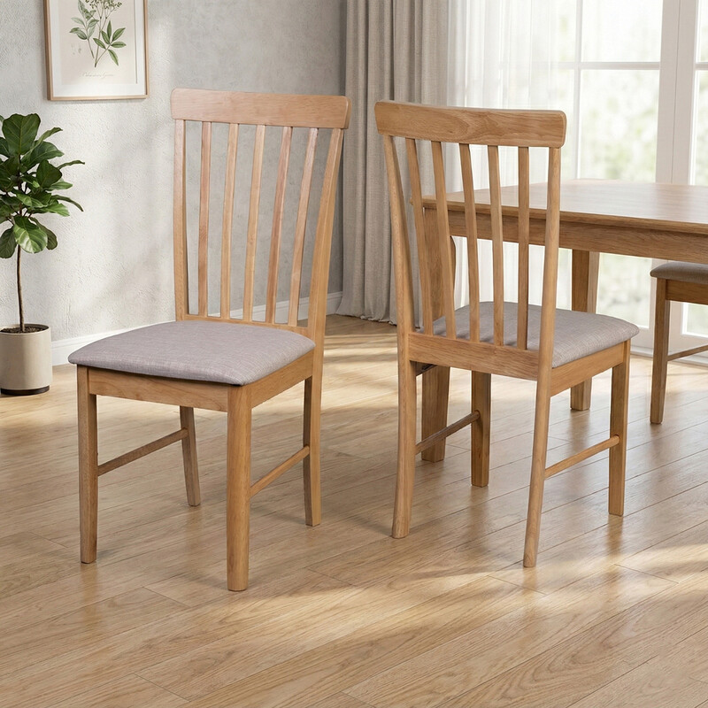 Dining Chairs Cologne Oak 2pcs