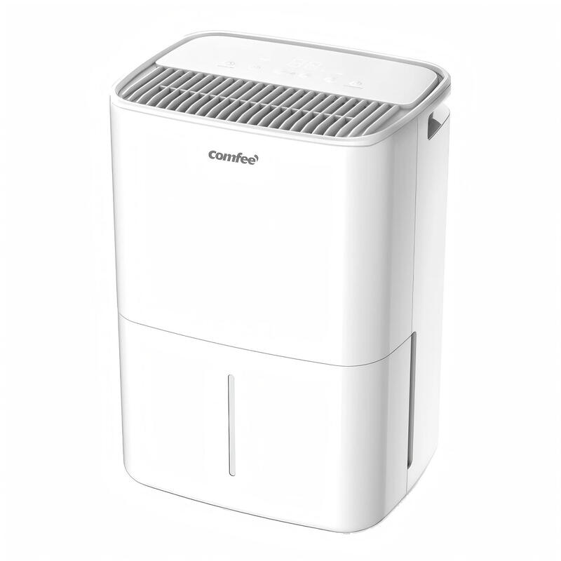 Comfee' Luftentfeuchter 10 L/Tag mit 2,5 L großem Wassertank, 3 Modi & 24 H Timer, automatische Abtauung, Kindersicherung, Energiesparend, Kältemittel R290, 36 dB Schlafmodus, geeignet für Räume von ca. 40 m³ (16 m²), MDDO-10DEN7