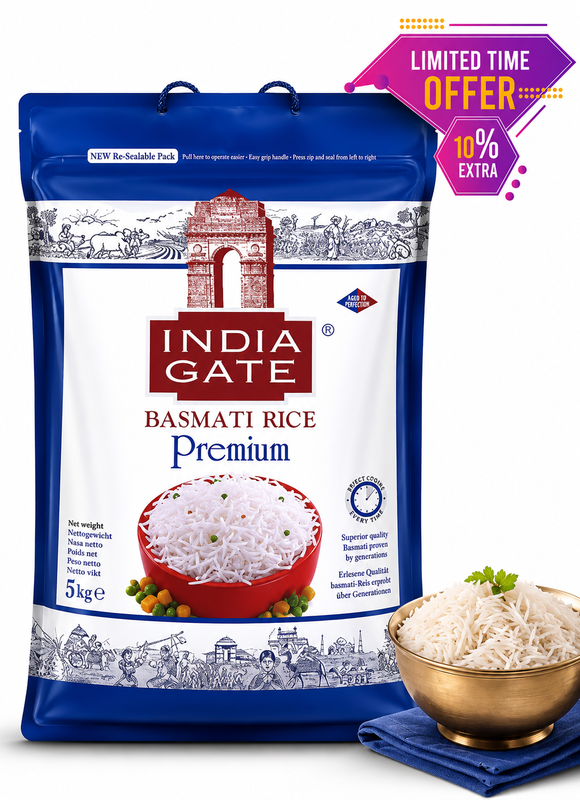 India Gate Basmati rijst premium 5 KG