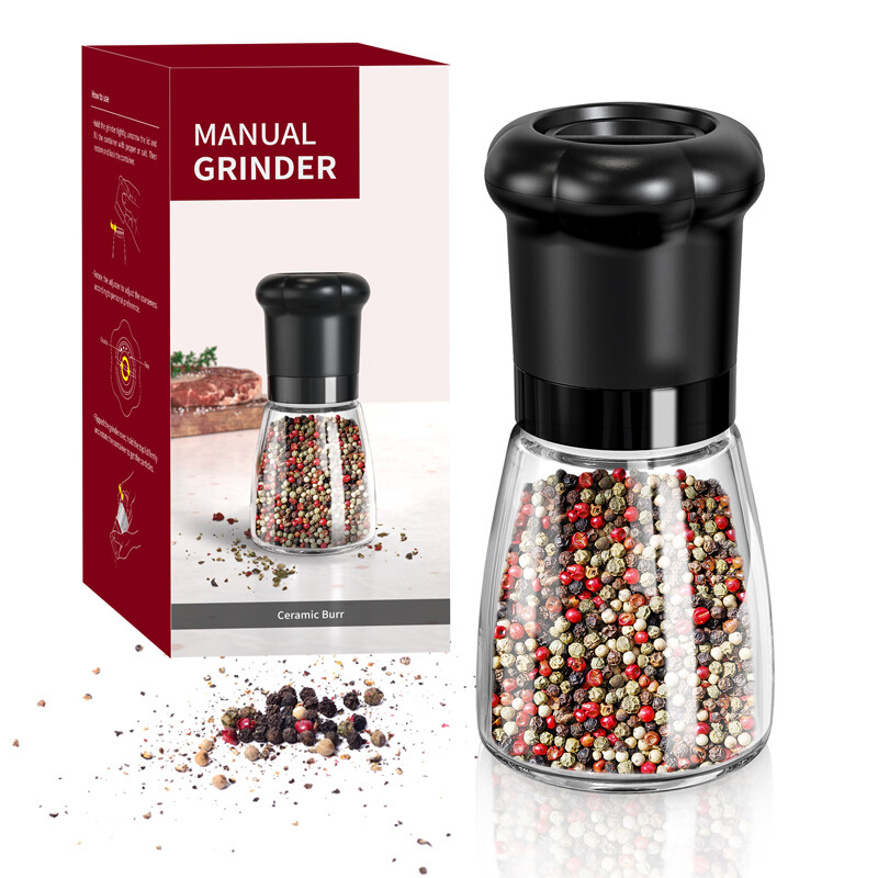 Cuisync KYMQ-AS-C Handmühle PP, Glas 180ml Schwarz