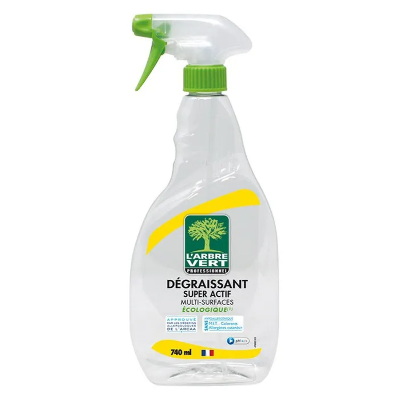 'ARBRE Super Active Dégraissant surfaces formule écologique 740 ml