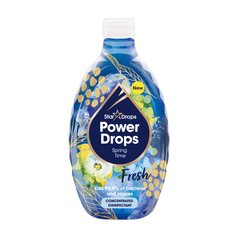 Power Drops Concentrated Surface Floor Disinfectant Spring Time 250ml