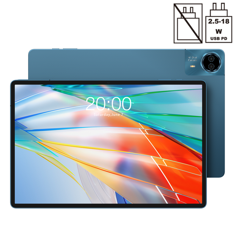 Teclast T70 Tablet 14" 2.2K 2240×1400,Mtk Helio G100 Octa-Core,20Gb (8Gb+12Gb Virtual) Ram+128Gb Rom,Dual Sim 4G+5G Wifi,10,000Mah,18W Pd,Android 15,8+13Mp,Gps,Bt,Widevine L1, 2026
