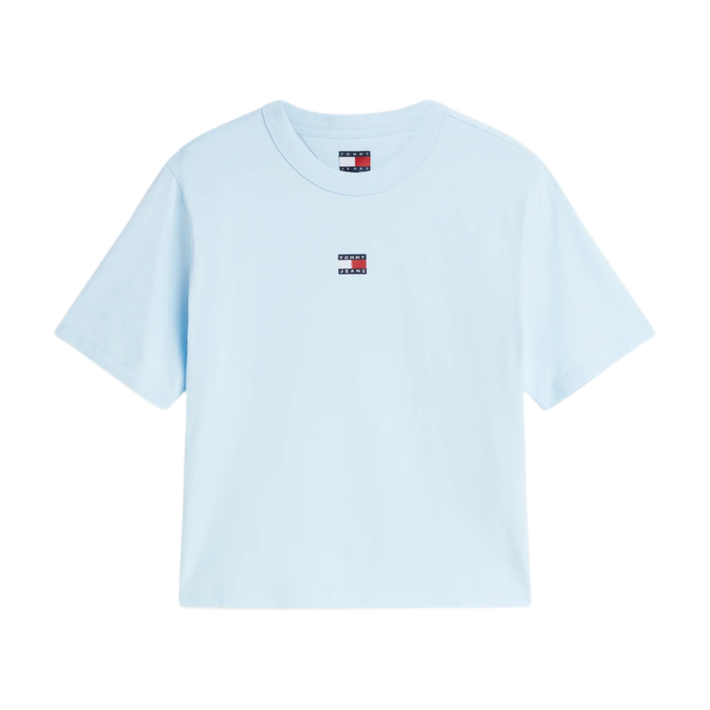 Tommy Hilfiger Tommy Badge Boxy Crew Neck T-Shirt Kingly Blue