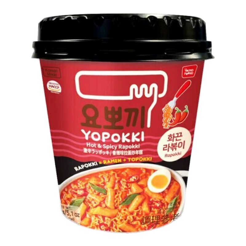 Yopokki Rijstcakes & Ramen Extra Pittig 145 g