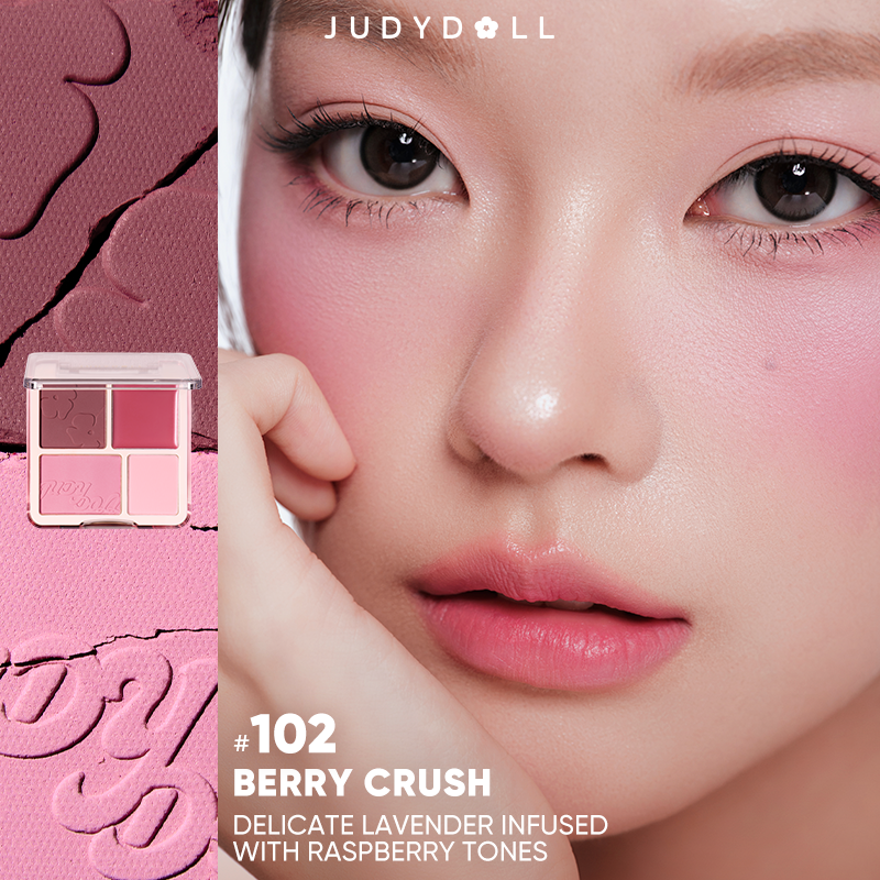 JUDYDOLL BLUSH&HIGHLIGHT PALETTE 102