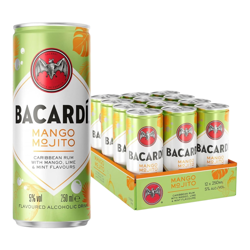 Bacardi Mango Mojito 250ml (ABV 5%6)*12