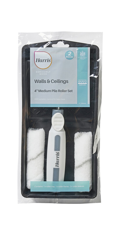 Harris Seriously Good Walls & Ceiling Roller Set 4Inch