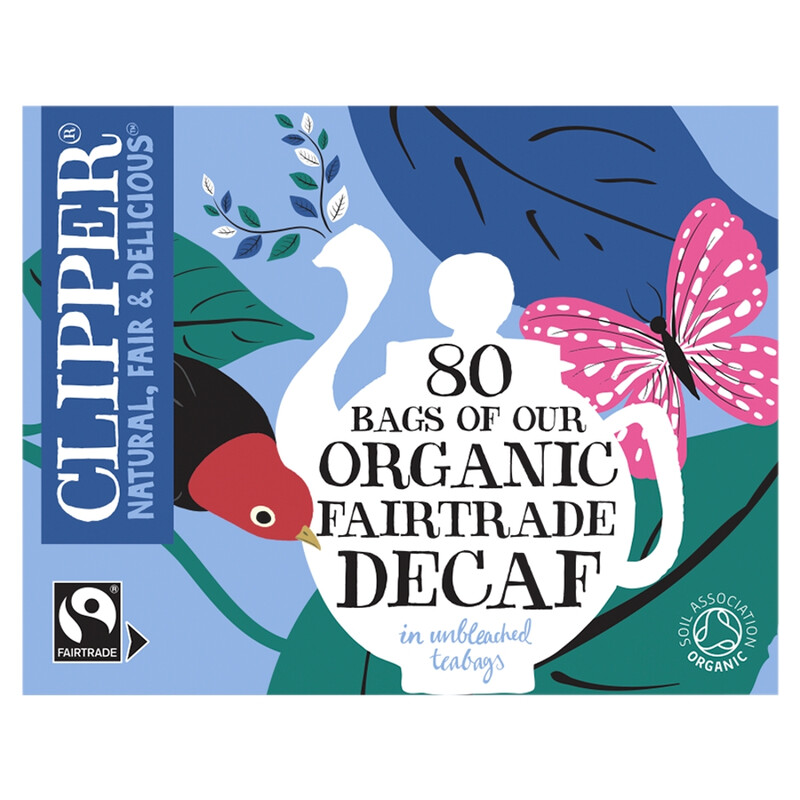 Organic Fairtrade Decaf Everyday 80 Tea Bags 277g