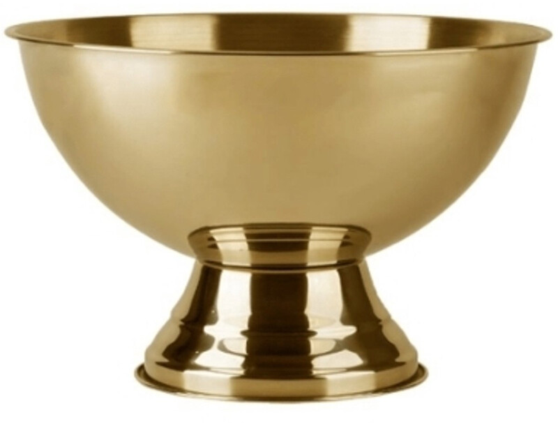 Gouden voetkom - 12 cm, Gouden afwerking