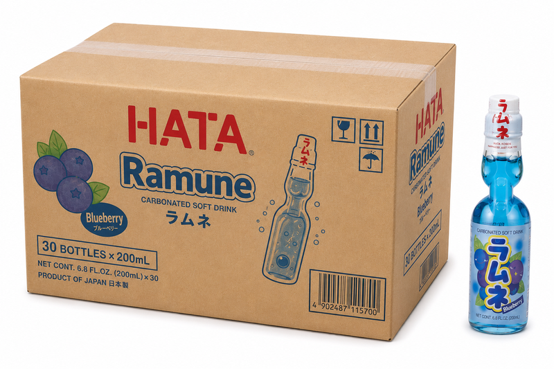 Hatakosen Ramune Bosbes 30 x 200 ml