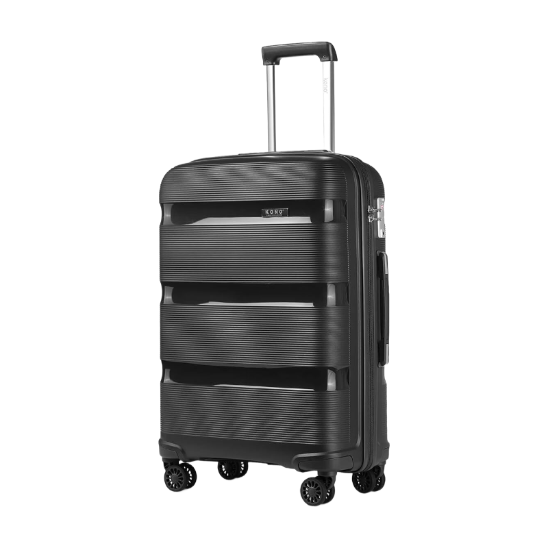 24 inch Medium Check in Luggage 66L TSA Lock Lightweight Polypropylene Hard Shell Sui