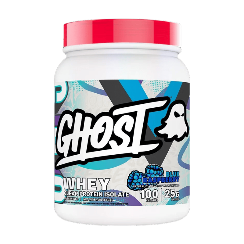 Ghost Clear Whey Blauwe Framboos 640 gram, 20 porties