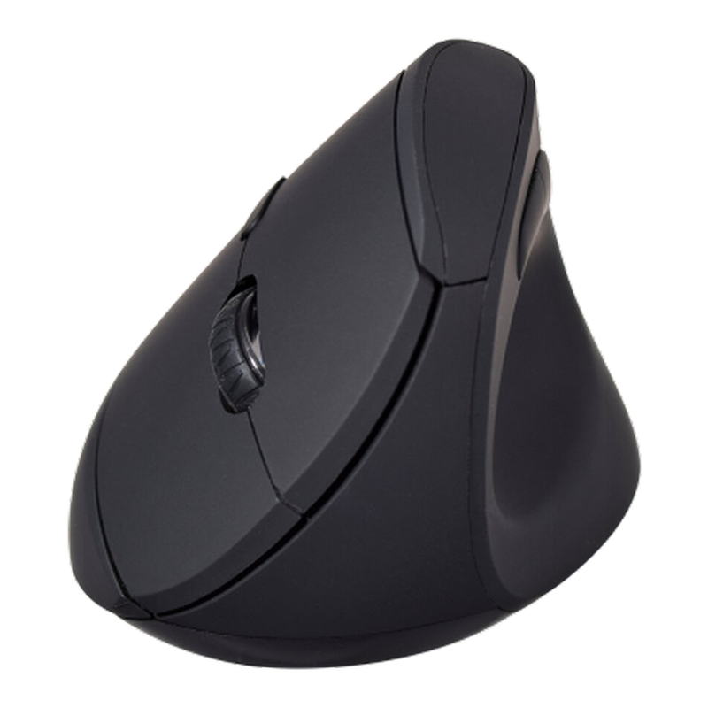V7 MW500BT Bluetooth Vertical Ergonomic Mouse with 2.4GHz Dual-Mode, Natural Handshake Grip, 6-Buttons, and 1600 DPI Adjustable Sensor