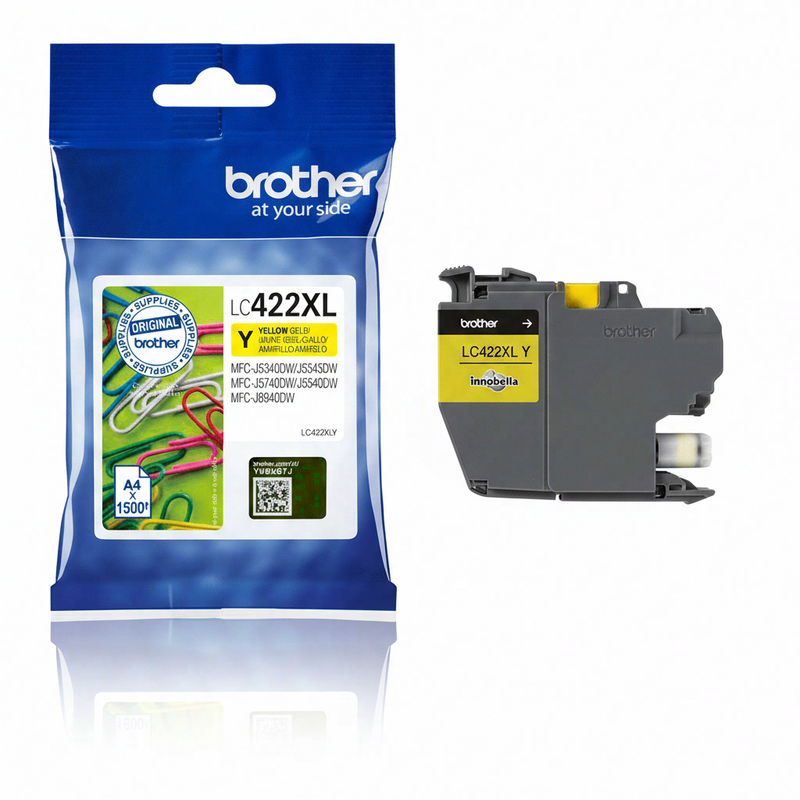 Brother LC-422XL Cartridge Geel