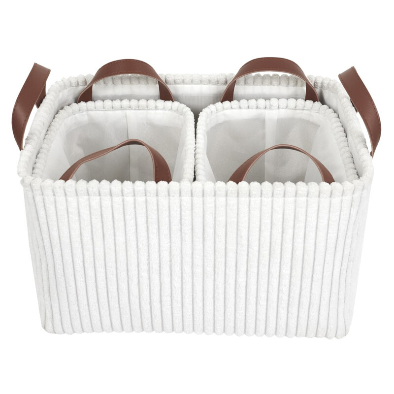 HOME DECO FACTORY Panier de rangement lot de 3 hauteur 20 cm