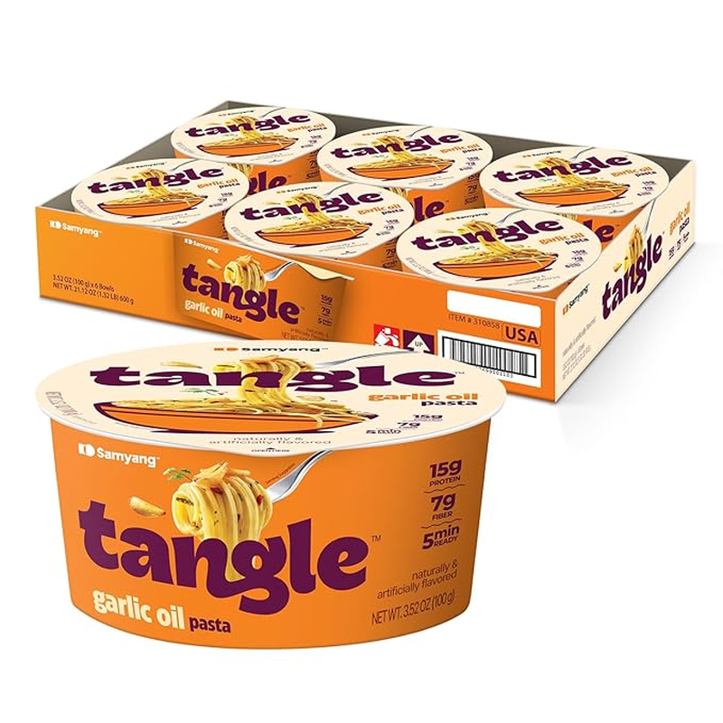 Tangle Big bowl Garlic Oil pasta (Case of 6 x 100g)