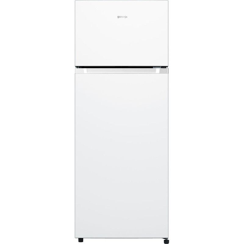 Gorenje Kühlschrank mit Gefrierfach oben, 165L Kühlteil, 41L Gefrierteil, LED-Beleuchtung, Energieklasse E, 144x55 cm, weiß