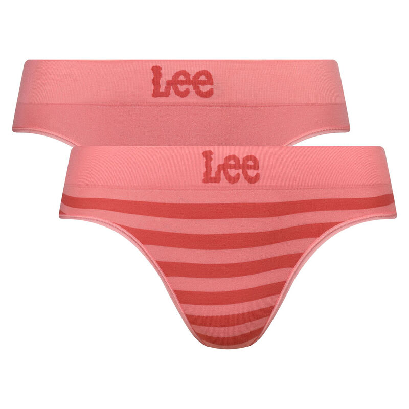 LEE naadloze string - SILE-STRAWBERRY ICE - gestreept&effen - L
