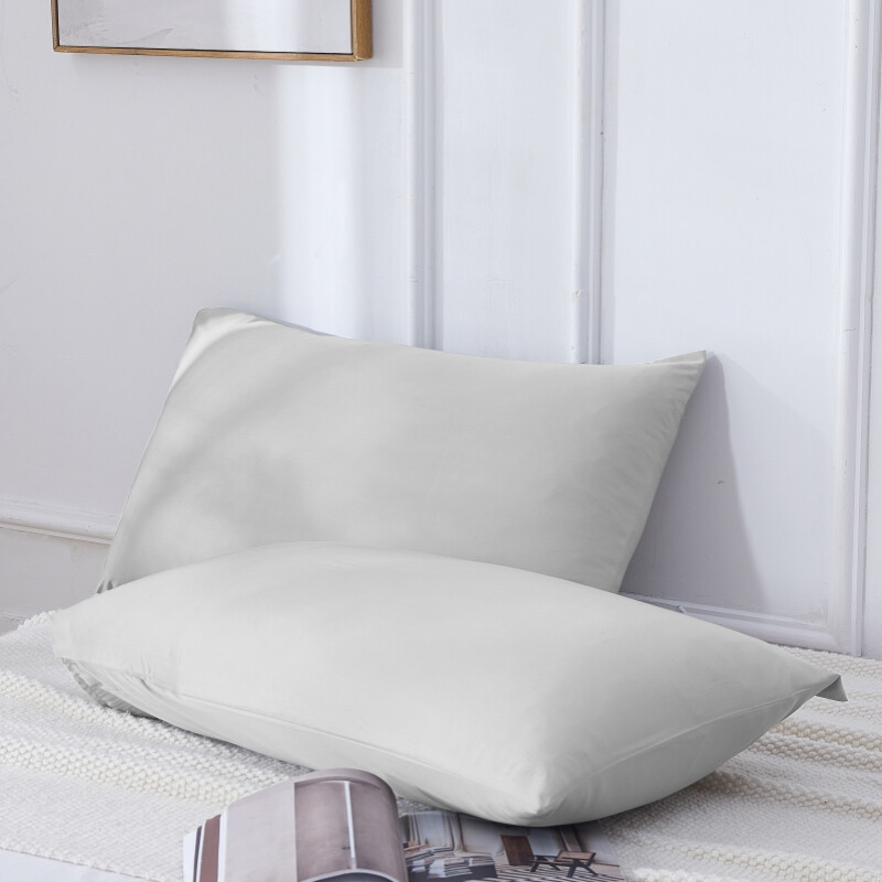 , Bamboo Pillow case, 50x75cm, light grey, 2pack