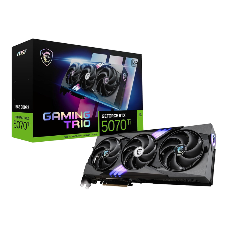 Msi Geforce Rtx 5070 Ti 16G Gaming Trio Oc Graphics Card