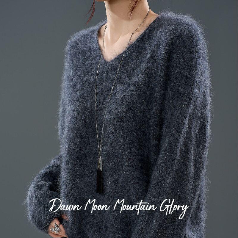 Fleece-Strickjacke mit Perlen, Kaschmir, Wollstrickpullover 90 % importiertes feinstes Merino-Wool aus Australien + 5 % Ziegenwolle + 5 % …