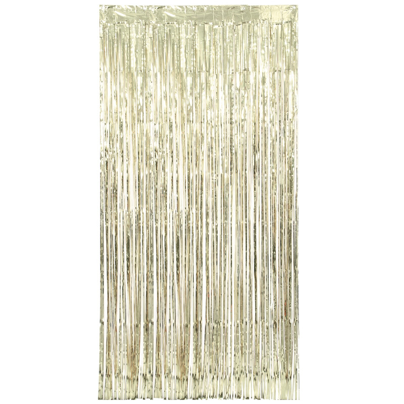 Unique Fringe Door Curtain, Gold, 1m x 2m