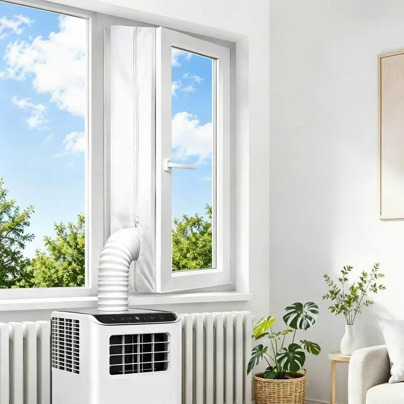 4 Meter Schiebefensterdichtung für tragbare Klimaanlage, Einzelrohr-Abluftabdeckung