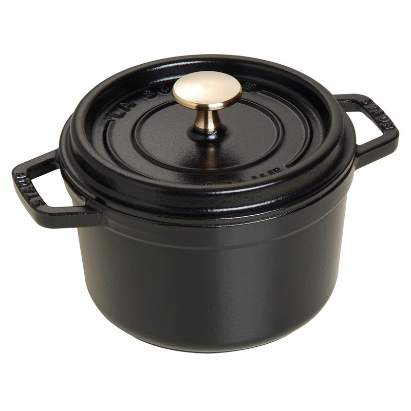 STAUB Klassische Cocotte aus emailliertem Gusseisen – mit Deckel – 16 cm – 1,2 L