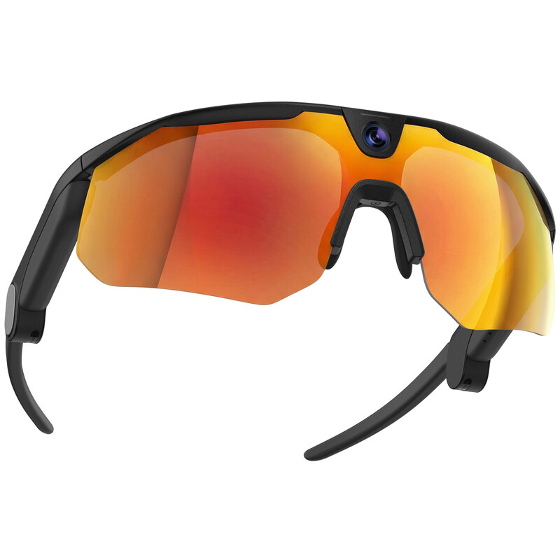 BleeqUp Ranger Zeiss Black 4-in-1 Sport-Actionbrillen, Intelligente Smart Brille, 16 MP 3K 60 FPS 120° Sichtfeld mit EIS, leichte Sport-Sonnenbrillen mit KI-Video für Outdoor, Radfahren und Wandern *1