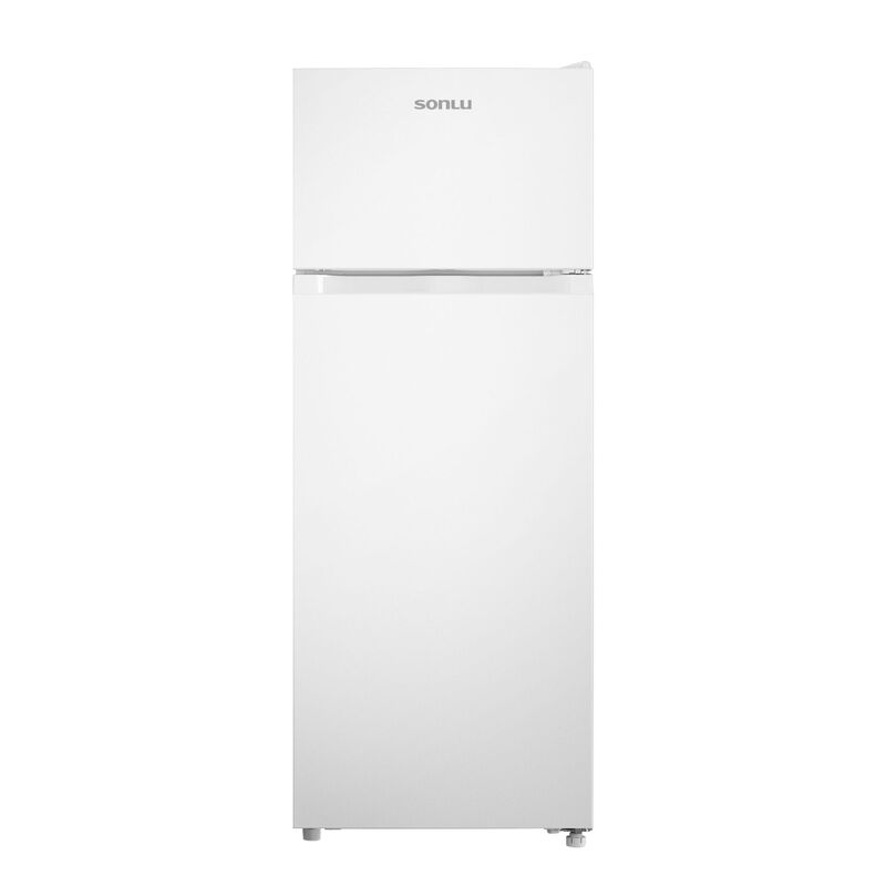 Sonlu+TMF+CD-240F+206-Liter-Kühlschrank mit Gefrierfach oben, Schnellkühlung und Schnellgefrieren, verstellbare Einlegeböden und Standfüße, [Energieeffizienzklasse E]