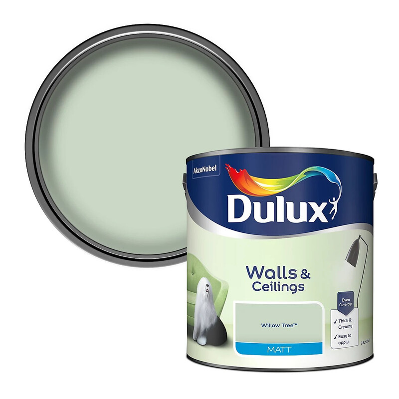 Dulux Matt Emulsion Paint - Willow Tree - 2.5L