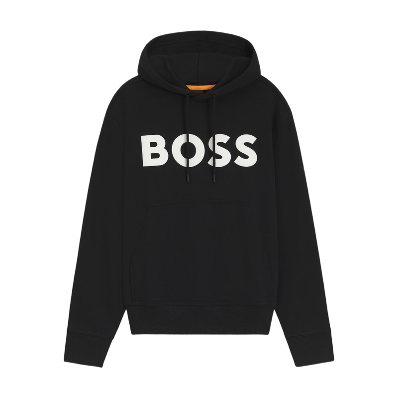 BOSS Relaxed-fit Hoodie in Cotton Terry with Large Logo