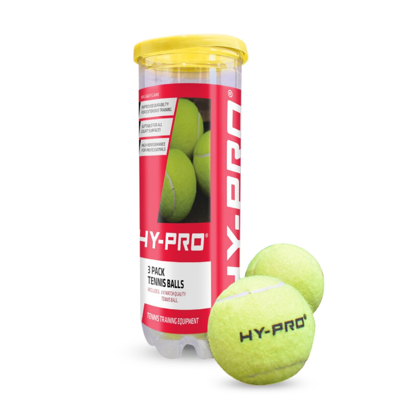 Hy-Pro Tennis Balls Match Quality Yellow 3Pk
