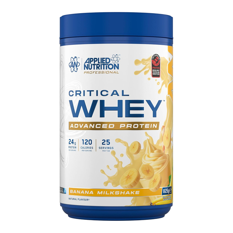Applied Nutrition Critical Whey Protein Banana Protein Nutrition Powder Flavour - 825G