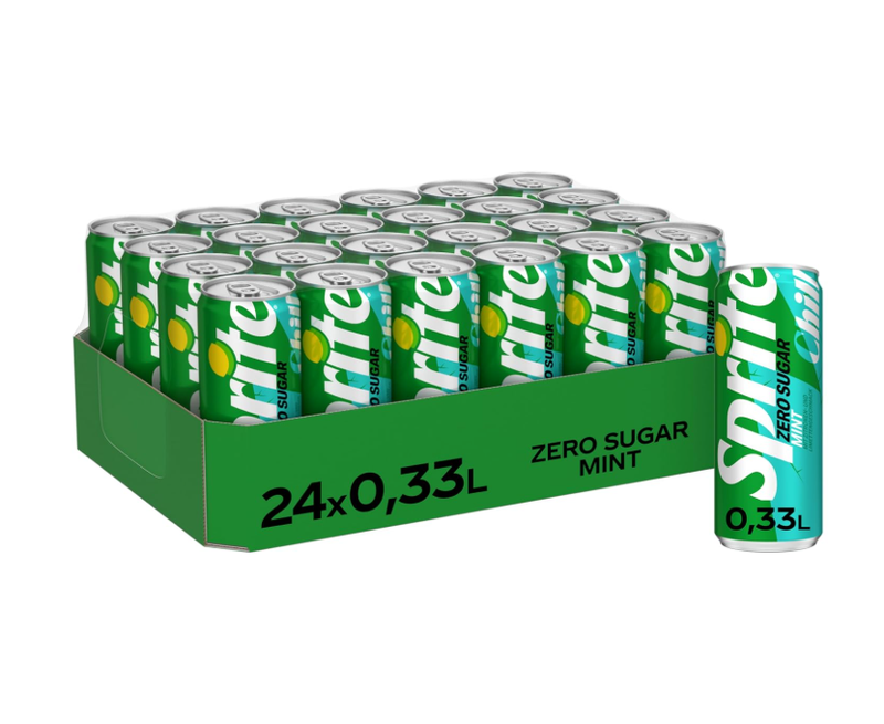 Sprite Zero Mint mit Süßungsmittel(n) 24x0,33 L