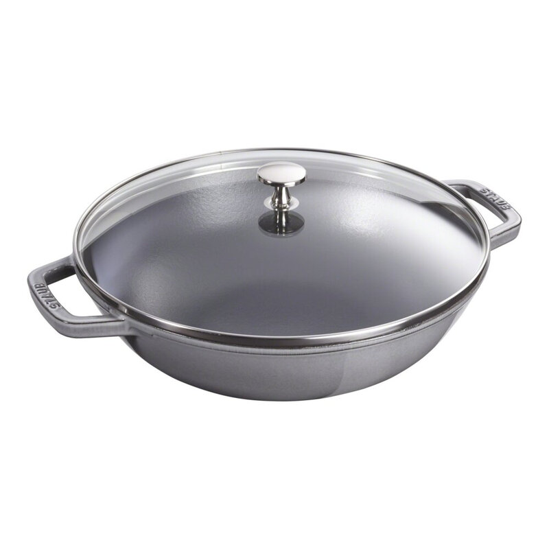 STAUB+ST Wok G-GY 30 cm in Graphitgrau