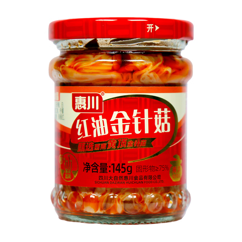 Huichuan Enoki Mushrooms Garlic Flavour　145G