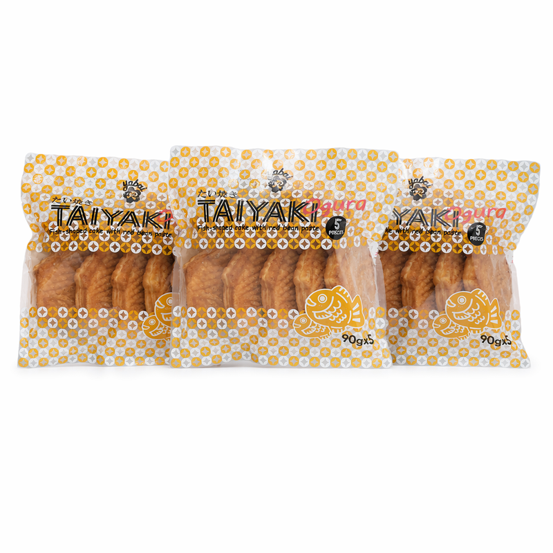 Khy Taiyaki Vissvormige Cake Met Adzuki Rodebonen Vulling – 3 x 450 g