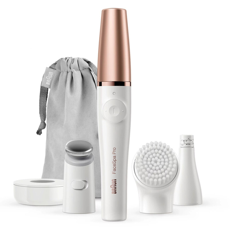 BRAUN FaceSpa Pro 911 Gesichtsepilierer & Beauty-Gerät – 3-in-1 Epilation, Reinigung & Hautstraffung, 100% wasserdicht, wiederaufladbar, …