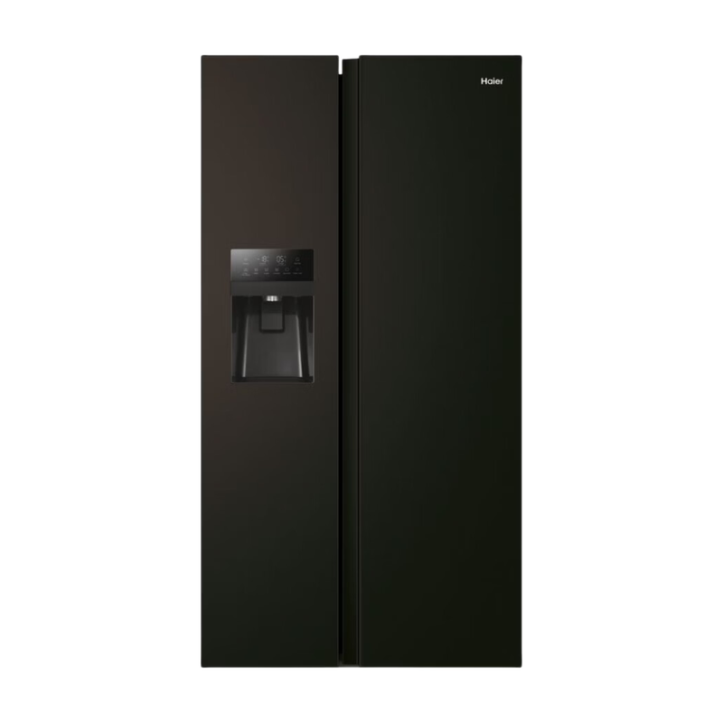 Haier HSR5918DIPB Vrijstaande Side-by-Side Koelvriescombinatie – 511 L Capaciteit – No Frost Technologie – Water- & IJsdispenser – Energieklasse D – Zwarte Afwerking